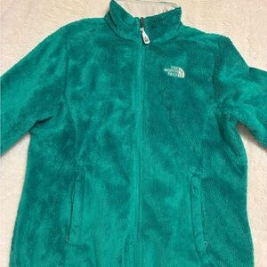 The North Face Womens Full Zip Turquoise Fleece Jacket